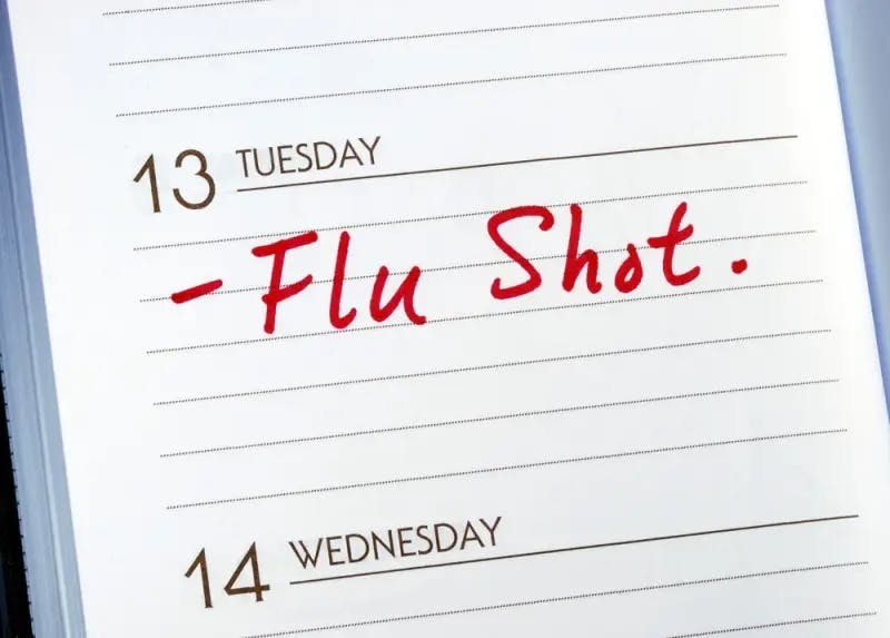 Flu Shot calendar
