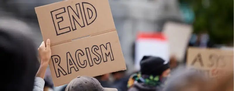 End racism sign