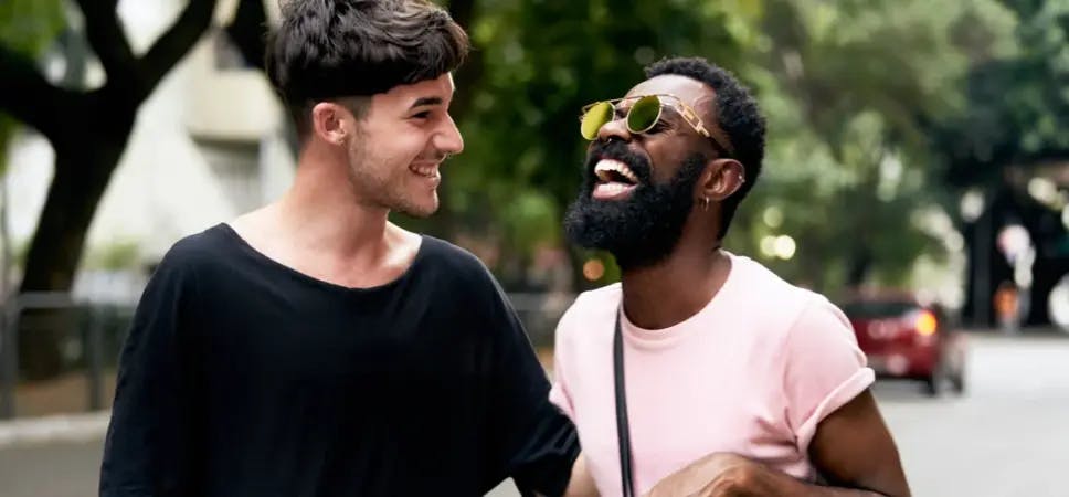 People laughing together